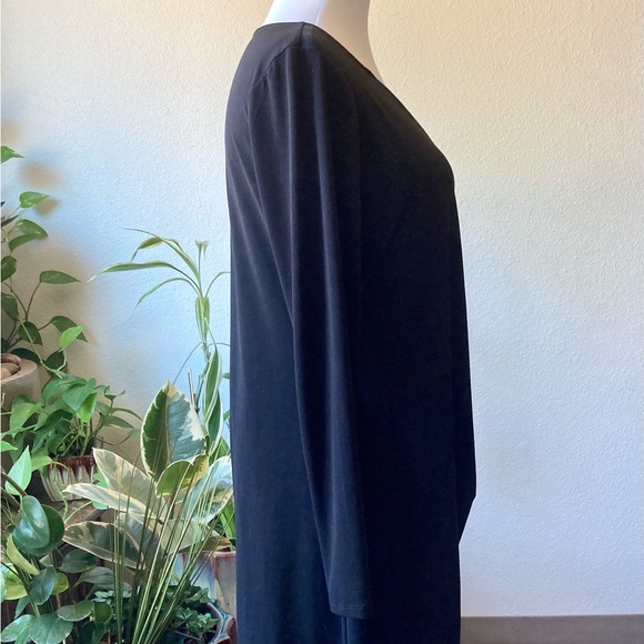 New Chico’s Black Polyester Long Sleeve Dress size 0 - Picture 6 of 13